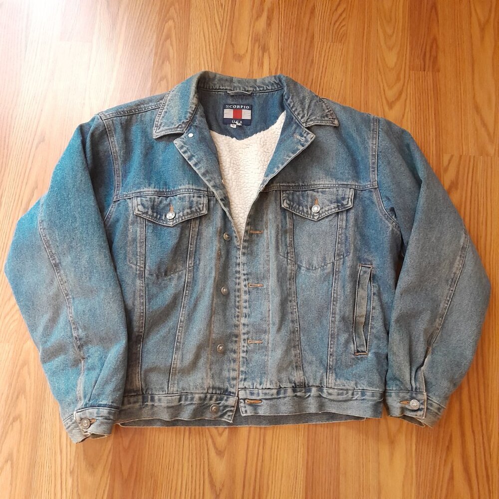 M Scorpio USA Sherpa Lined Jean Jacket